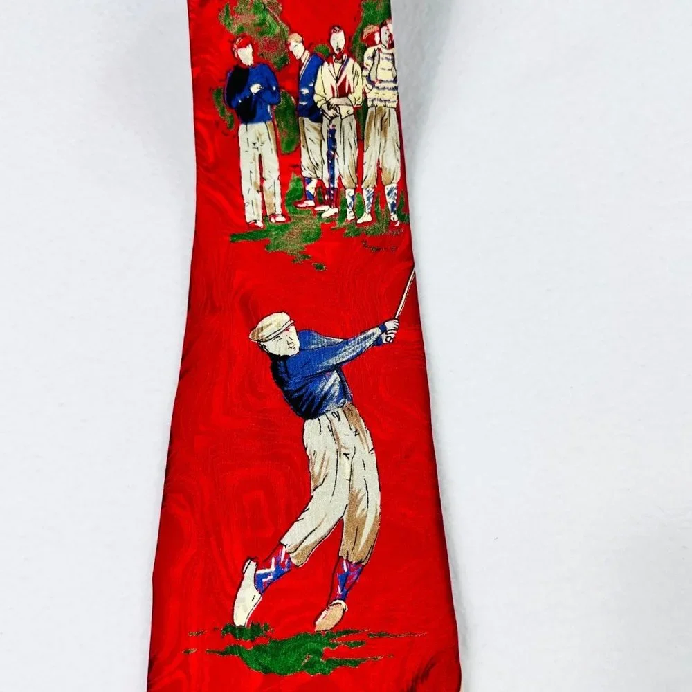 Rare Robert Talbott For Nordstrom Vintage Silk Golf Tie